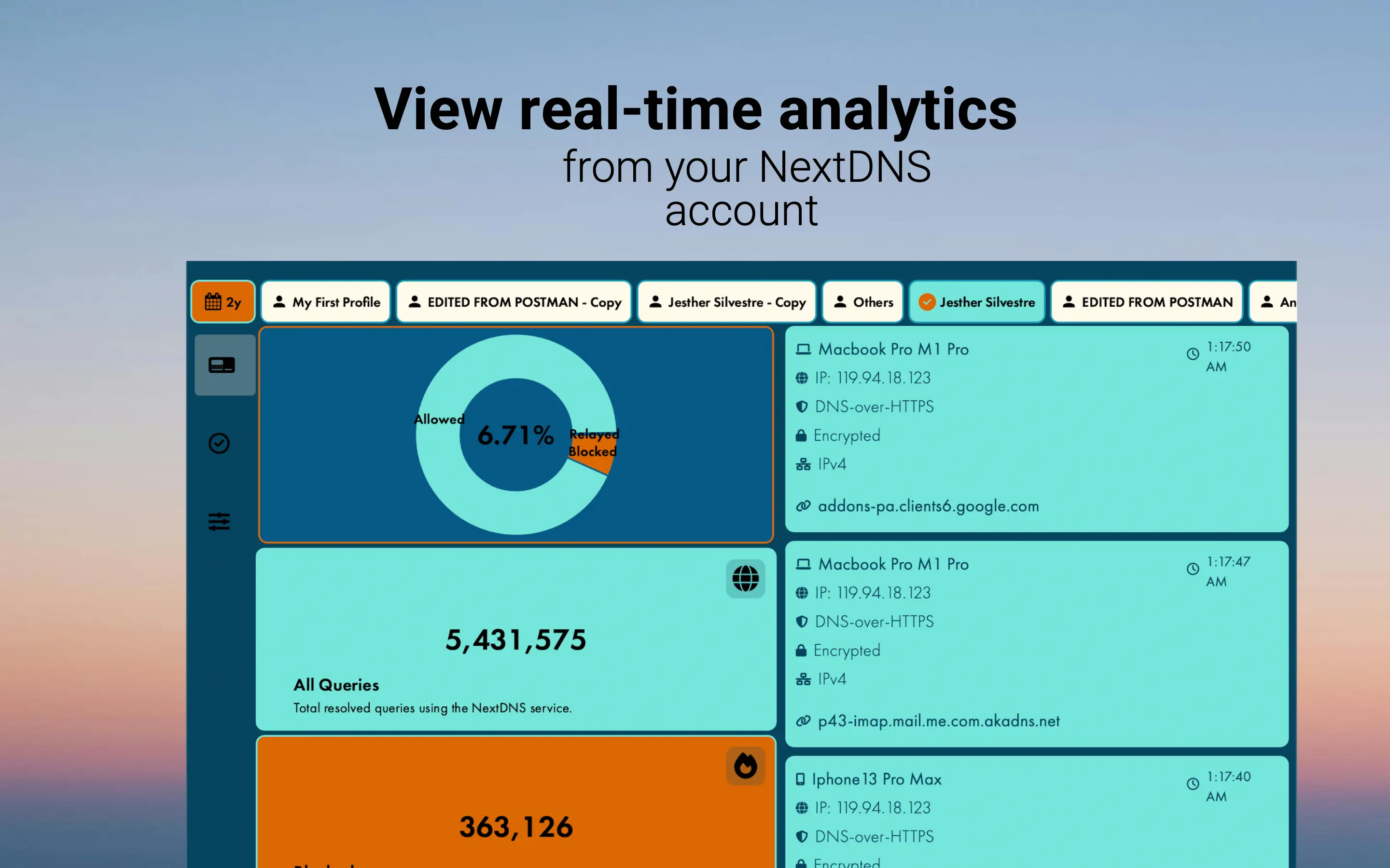 Next Dash DNS screenshot